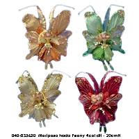 Mariposa hada Peony 4col dif - 20cmH