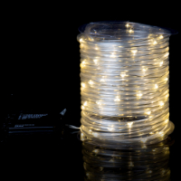 Serie LED 60 luces Uso Exterior c/timer - luz calida blanca PR