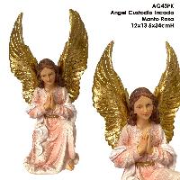 Angel Custodio Incado Manto Rosa - 12x13.5x34cmH