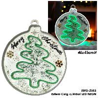 Esfera Colg c/Arbol LED NEON - 35x45cmH